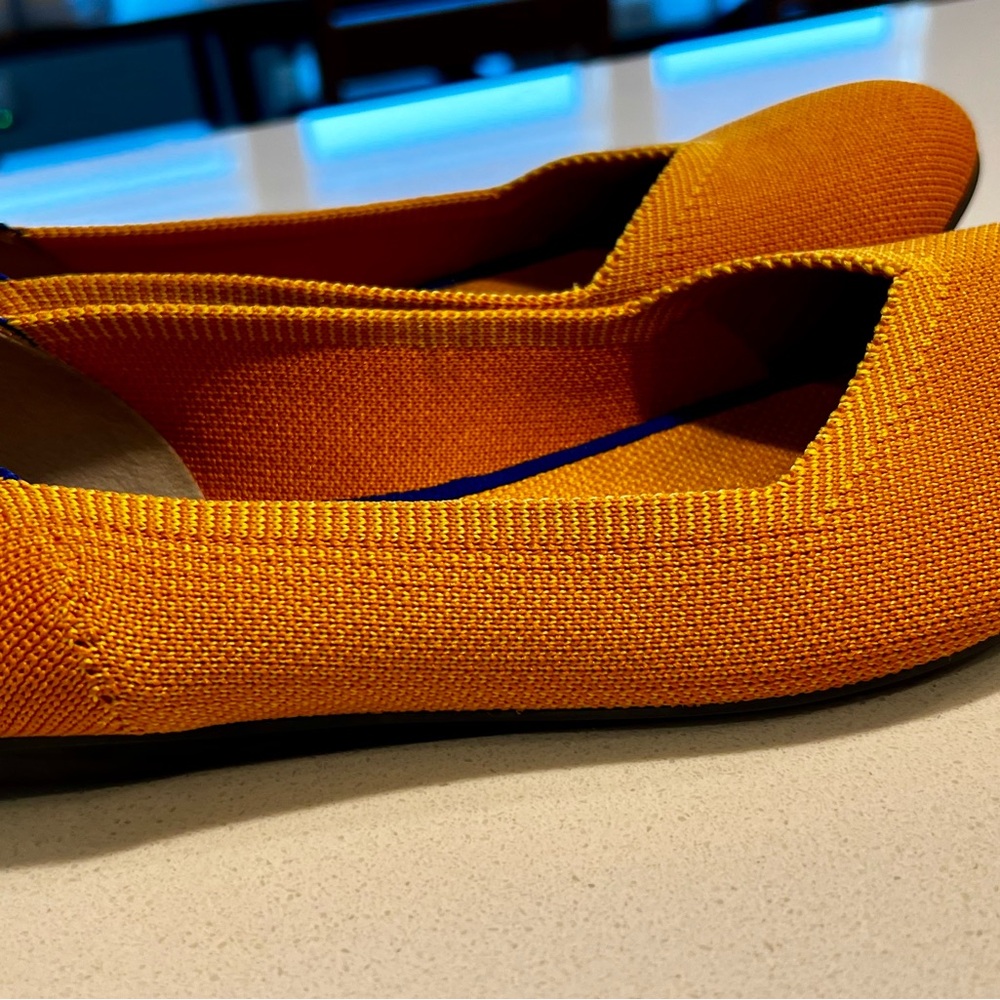 Rothy's Orange Knit Flats